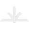 Ekena Millwork Redmond Architectural Grade PVC Gable Bracket, 48"W x 26"H x 2"D x 4"F, 13/12 Pitch GBP048X26X0204RED00 - alternate 2